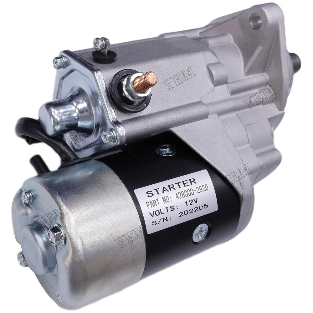 For Denso Cummins QSB 4.5 and 6.7 Tier III Engine JLG Telehandler G10-55A G12-55A Starter 428000-2920 3971615 70020352 For Cummins