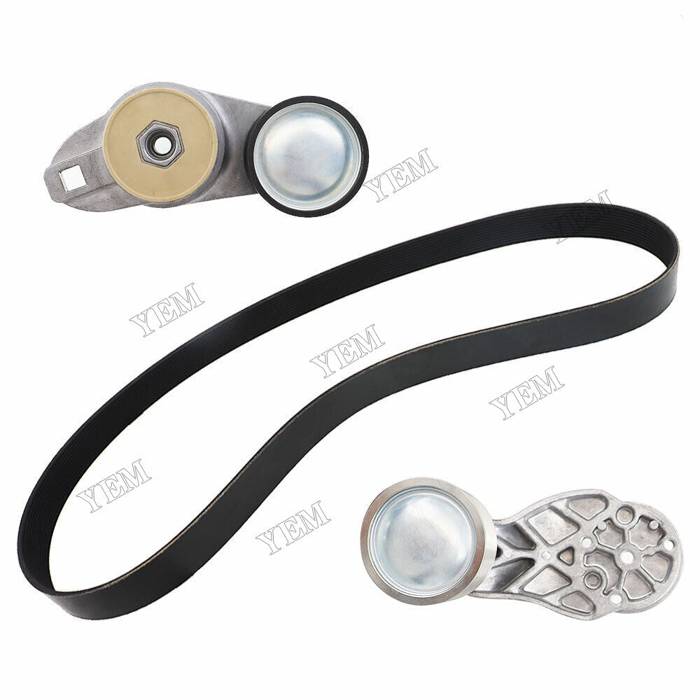 For Volvo Engine D13 (12Grooves) Fan Tensioner Set 21714847 20582558 and Belt 20582557 For Volvo