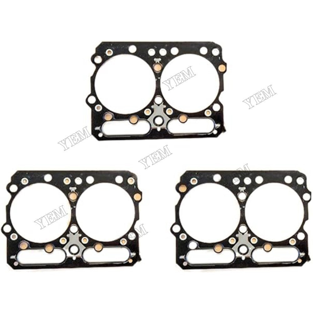 For Cummins Engine N14 N855 NT855 NTA855 NH280 Hyundai Wheel Loader HL780-3 3 PCS Cylinder Head Gasket 3076189