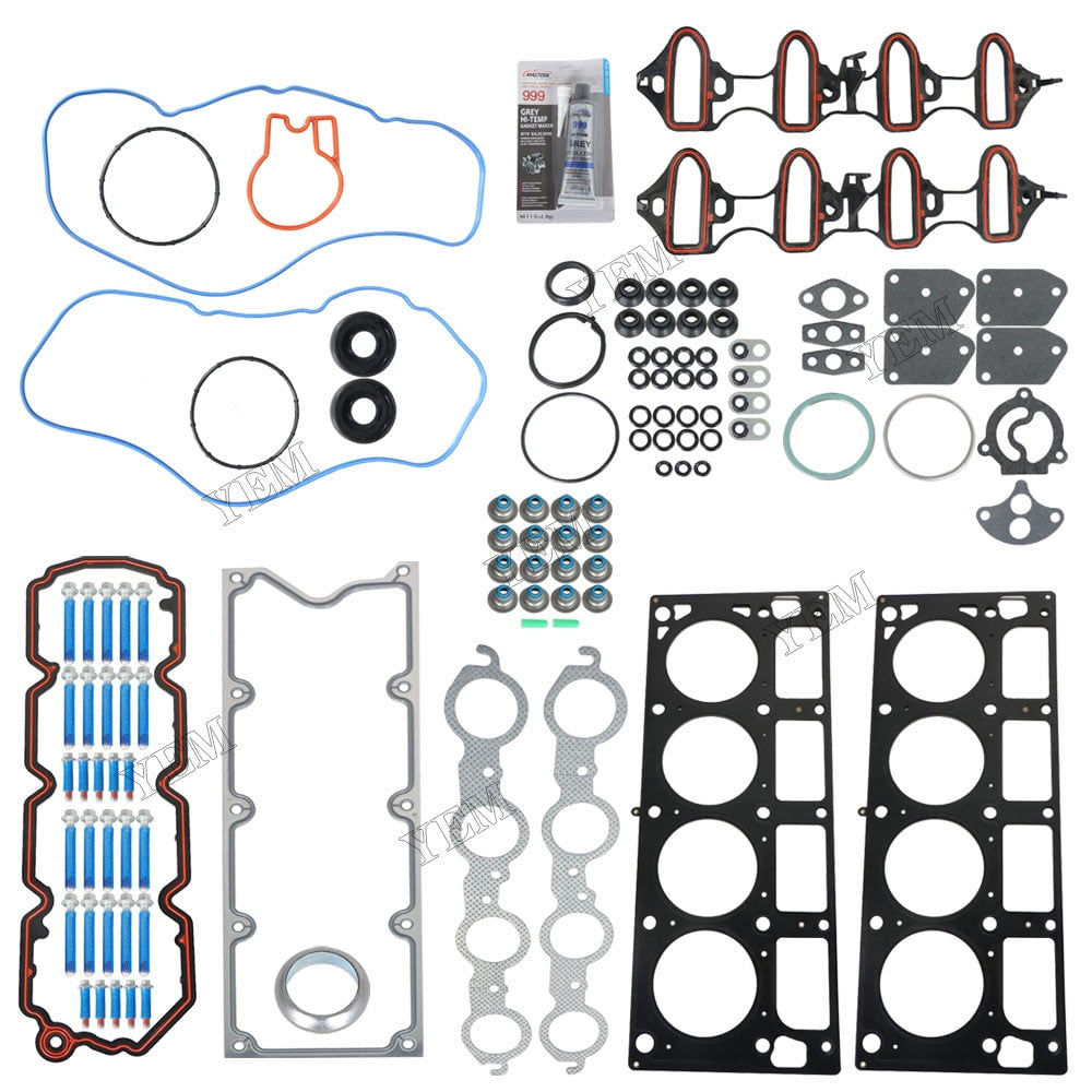For Chevrolet Express Silverado GMC Yukon Buick Rainier Cadillac 4.8L 5.3L V8 Cylinder Head Gasket Kit With Bolts HS26191PT For Chevrolet