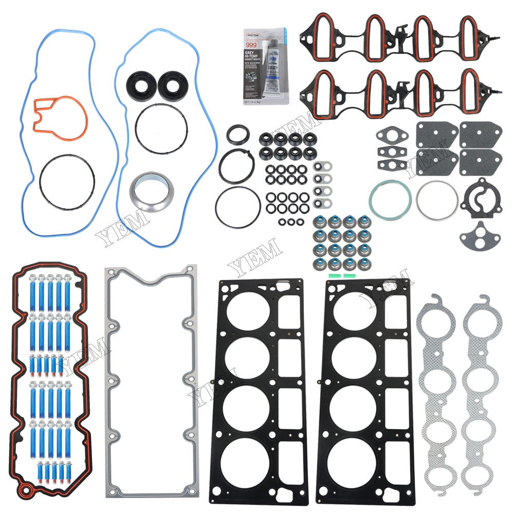 For Chevrolet Express Silverado GMC Yukon Buick Rainier Cadillac 4.8L 5.3L V8 Cylinder Head Gasket Kit With Bolts HS26191PT For Chevrolet