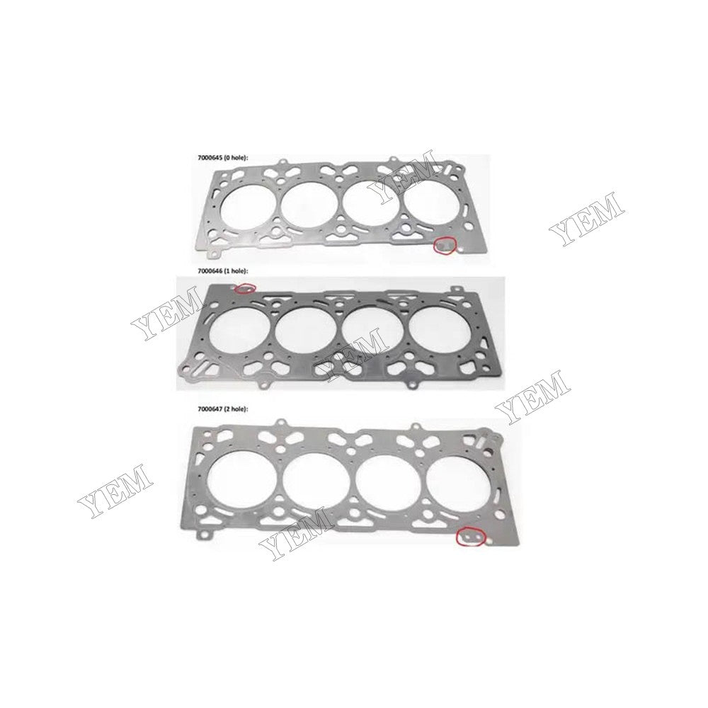 For Kubota Engine V2607 Bobcat Loader S160 S185 S205 S550 S570 S590 T180 T190 T550 T590 Cylinder Head Gasket 7000646 For Kubota