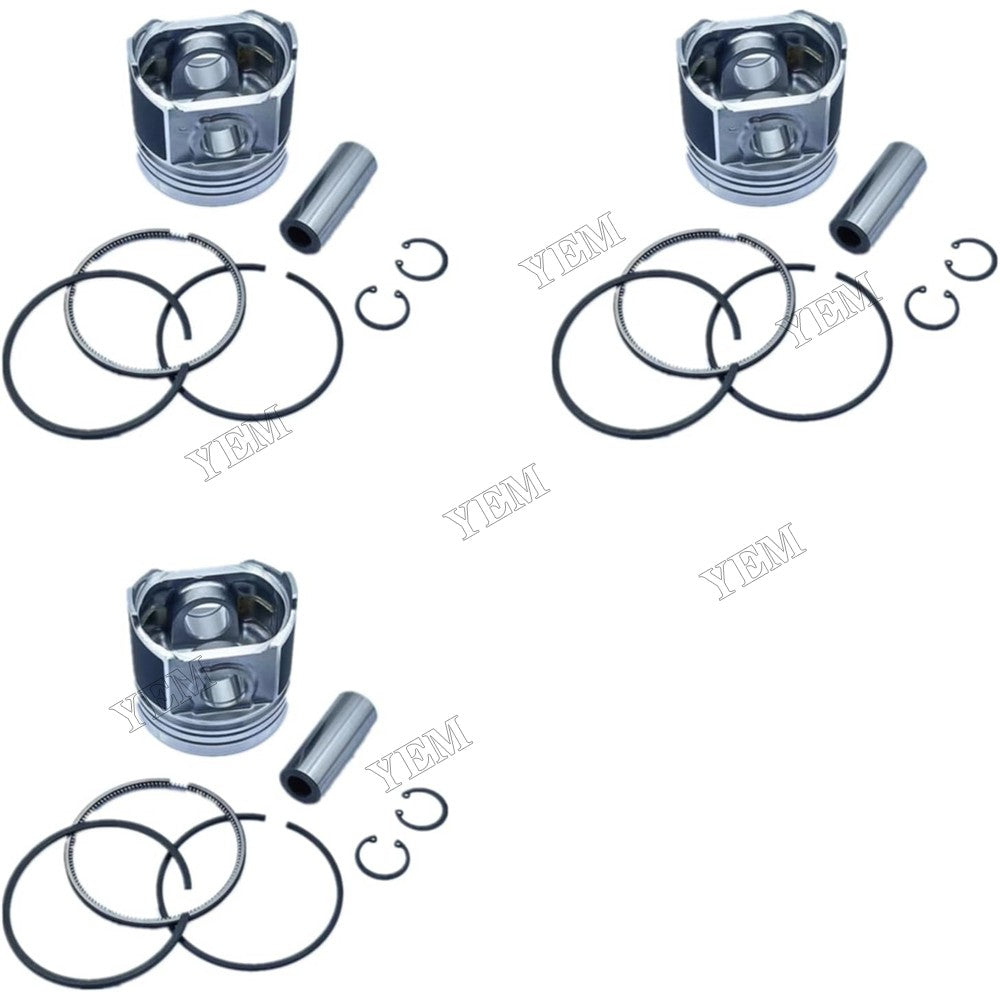 For Yanmar Engine 3TNV84 Piston & Piston Ring Set STD 129004-22080 129004-22500 For Yanmar
