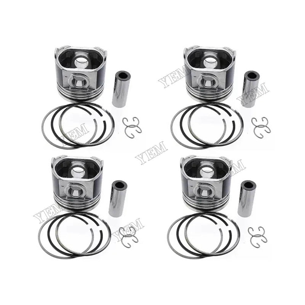 For Engine Yanmar 4TNE84 Komatsu 4D84E Piston Kit YM129002-22090 YM129002-22910