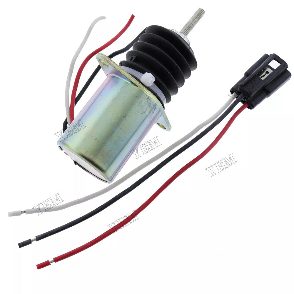 For John Deere Tractor 332 415 425 430 445 455 Mower F915 F925 F935 Loader 544G 624G 644G 12V Fuel Shut Off Solenoid AM103337 AM116779