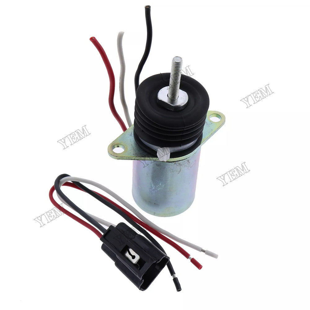 For John Deere Tractor 332 415 425 430 445 455 Mower F915 F925 F935 Loader 544G 624G 644G 12V Fuel Shut Off Solenoid AM103337 AM116779 For John Deere