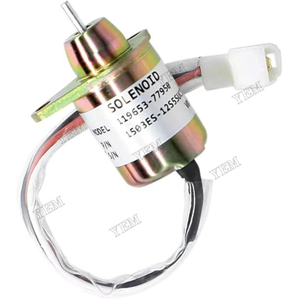 For Yanmar Cummins Excavator 12V Fuel Shut Off Stop Solenoid Valve 2503531 For Yanmar