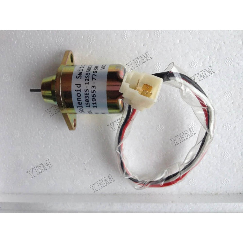 For Yanmar Engine 2TNE68 2TNE68C 3TN66L 3TNE68 3TNE68C 3TNE74 3TNE74C 12V Stop Solenoid 119653-66500 For Yanmar