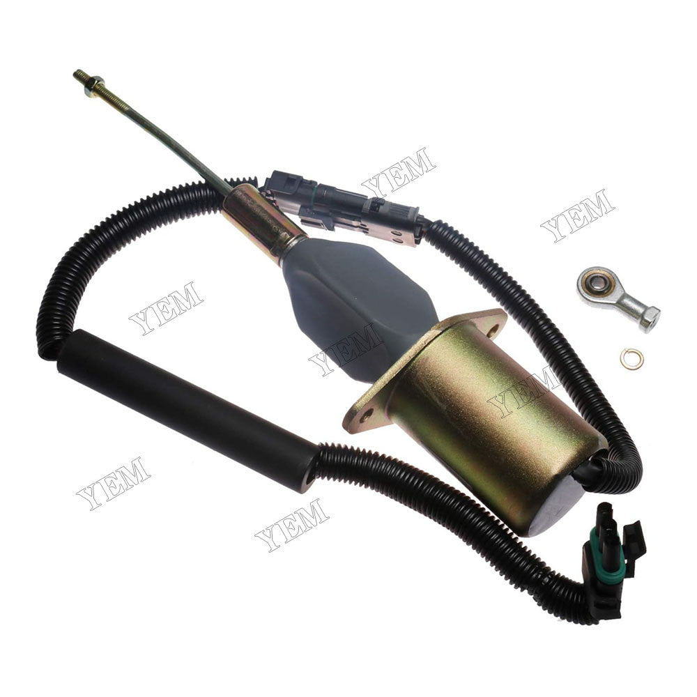 For John Deere Engine 6081 3029 Excavator 330LC 370 330LCR Grader 770C 770CH 772CH 24V Fuel Shutoff Solenoid RE54747