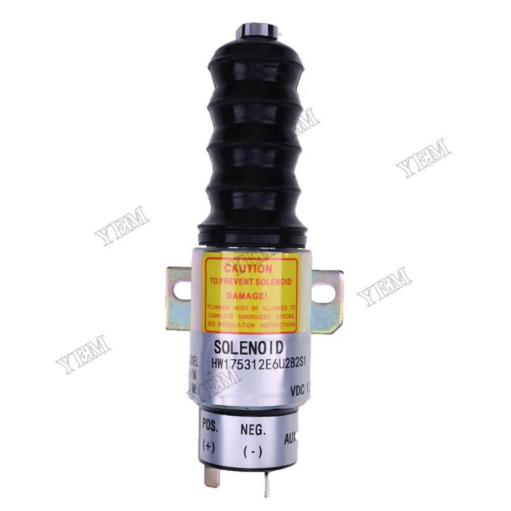 High quality 12V Stop Solenoid 1700-2563 1753-12E6U2B2S1 Replace Woodward