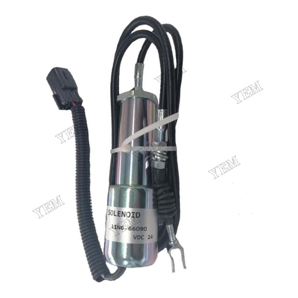For Hyundai Excavator R210-7H R220LC-7H R220LC-9SH R210LC-7H 24V Fuel Shutoff Stop Solenoid 11N6-66090