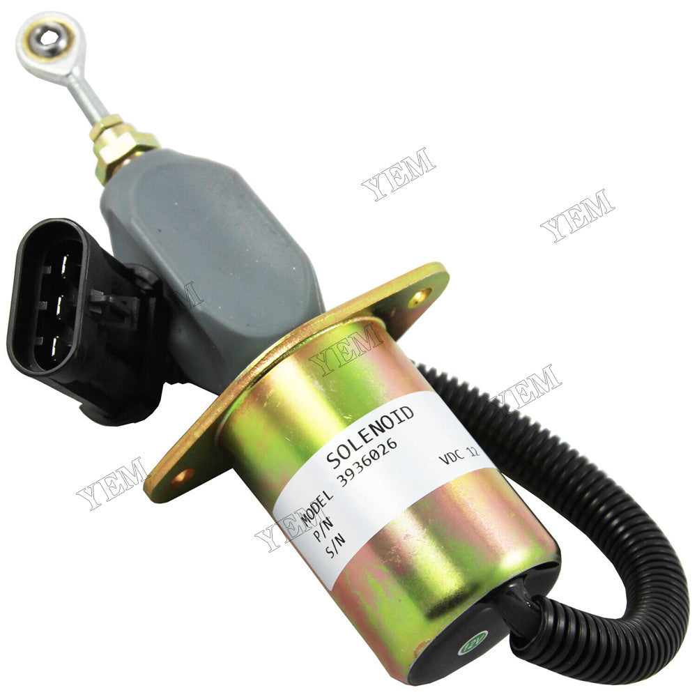 For Cummins Engine?6CT 12V Fuel ShutDown Solenoid 3936026 SA-4767-12 For Cummins