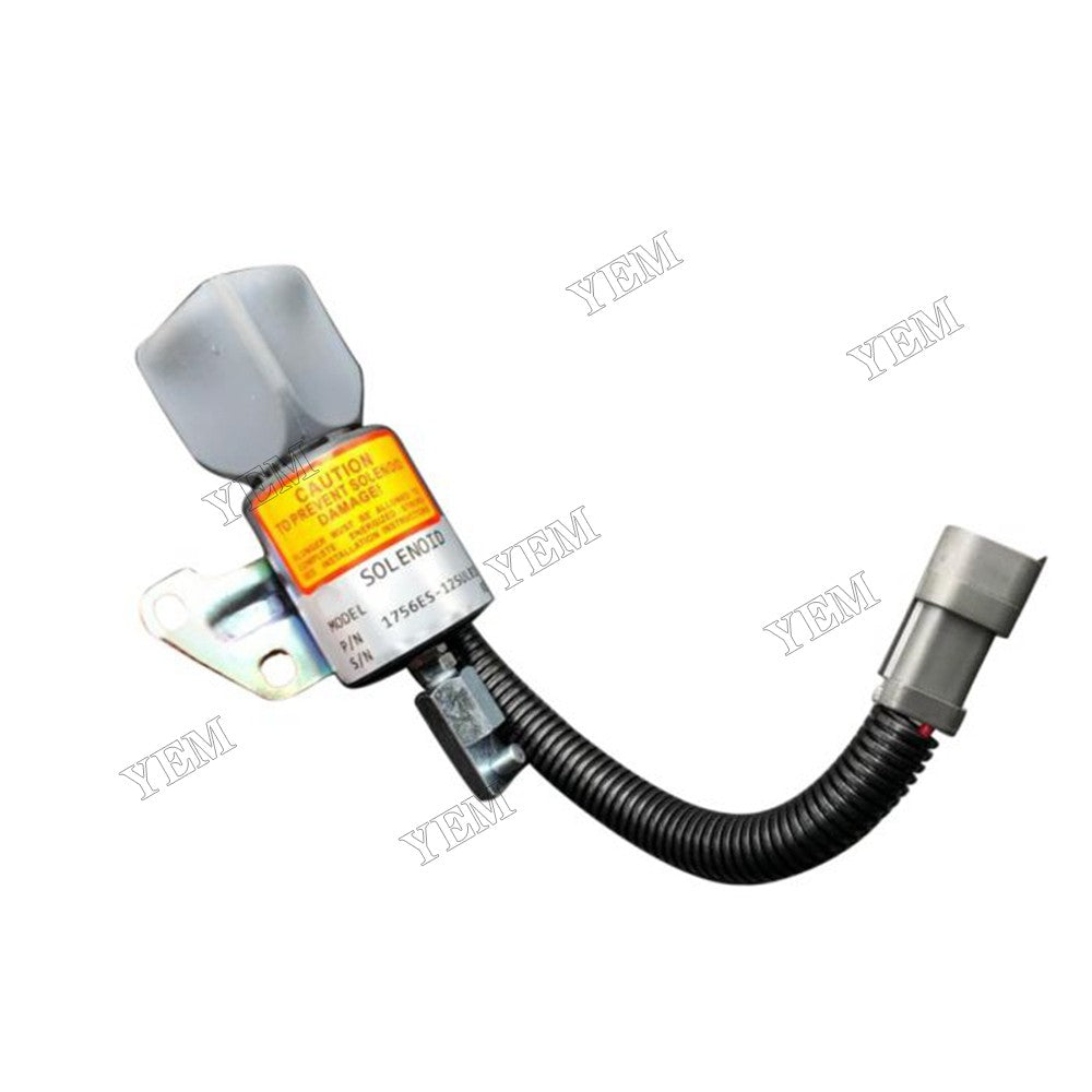 For Komatsu Engine 3D67E-1A-5A 3D67E-2A Excavator PC14R-2 PC14R-3 PC16R-2 PC16R-3 PC18MR-3 Fuel Shut Off Solenoid KT1G386-6001-2