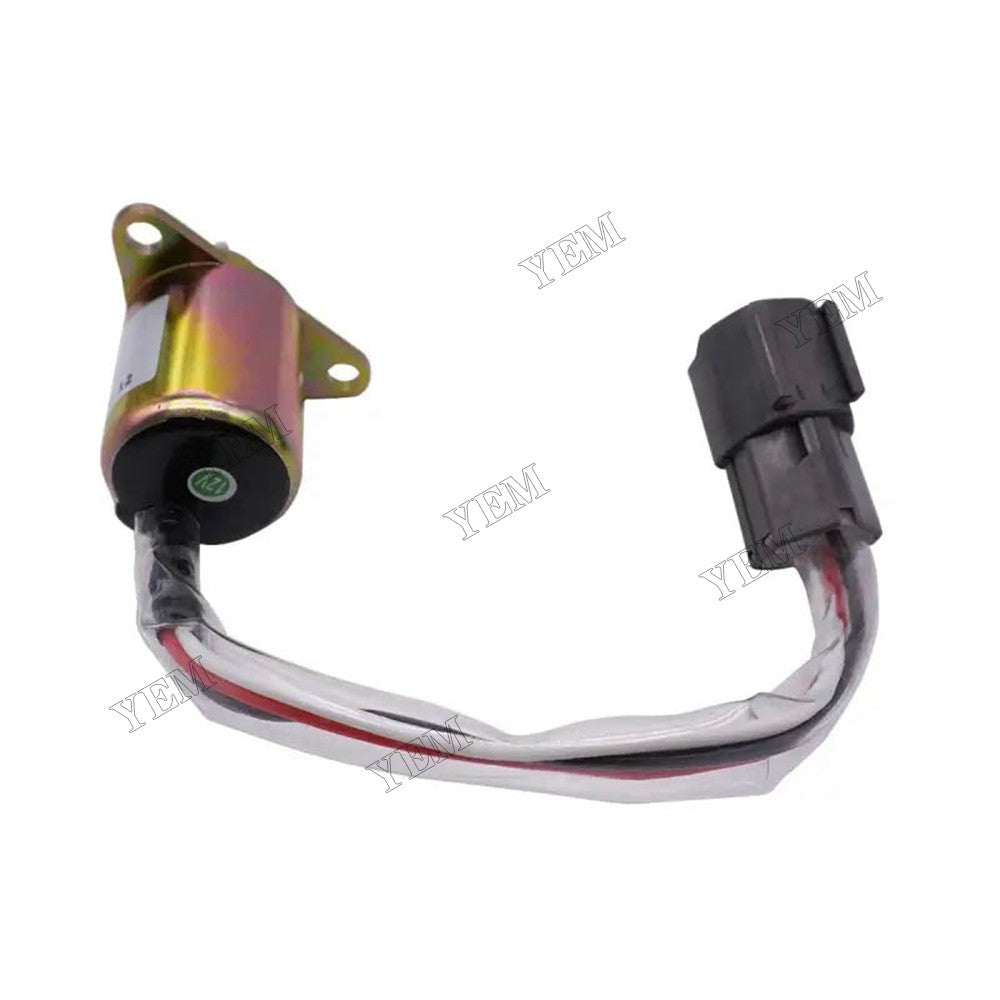 For Yanmar 3TNV70 3TNV88 Hitachi ZX17U-2 ZX17UNA-2 ZX30U-3F ZX33U-3F ZX35U-3F ZX38U-3F ZX48U-3F 12V Fuel Shutdown Shut Off Solenoid 119233-77932 For Yanmar