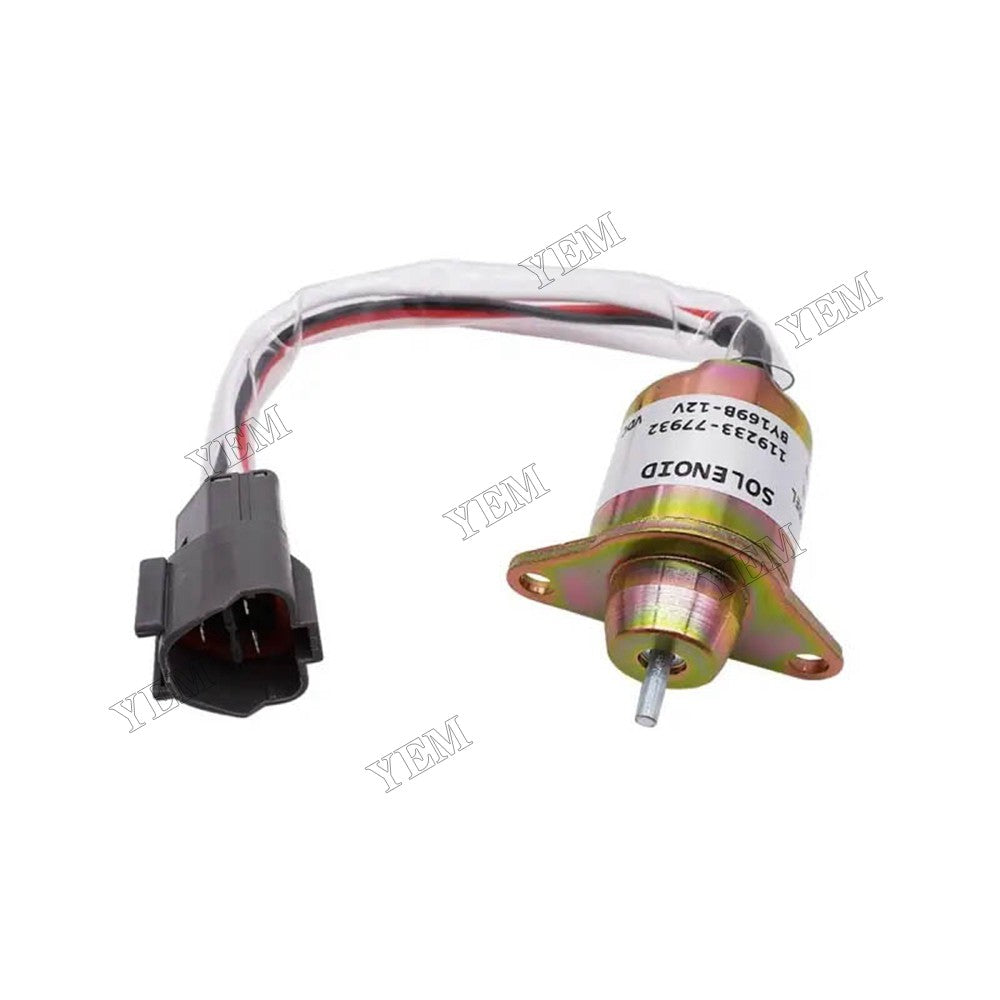 For Yanmar 3TNV70 3TNV88 Hitachi ZX17U-2 ZX17UNA-2 ZX30U-3F ZX33U-3F ZX35U-3F ZX38U-3F ZX48U-3F 12V Fuel Shutdown Shut Off Solenoid 119233-77932 For Yanmar