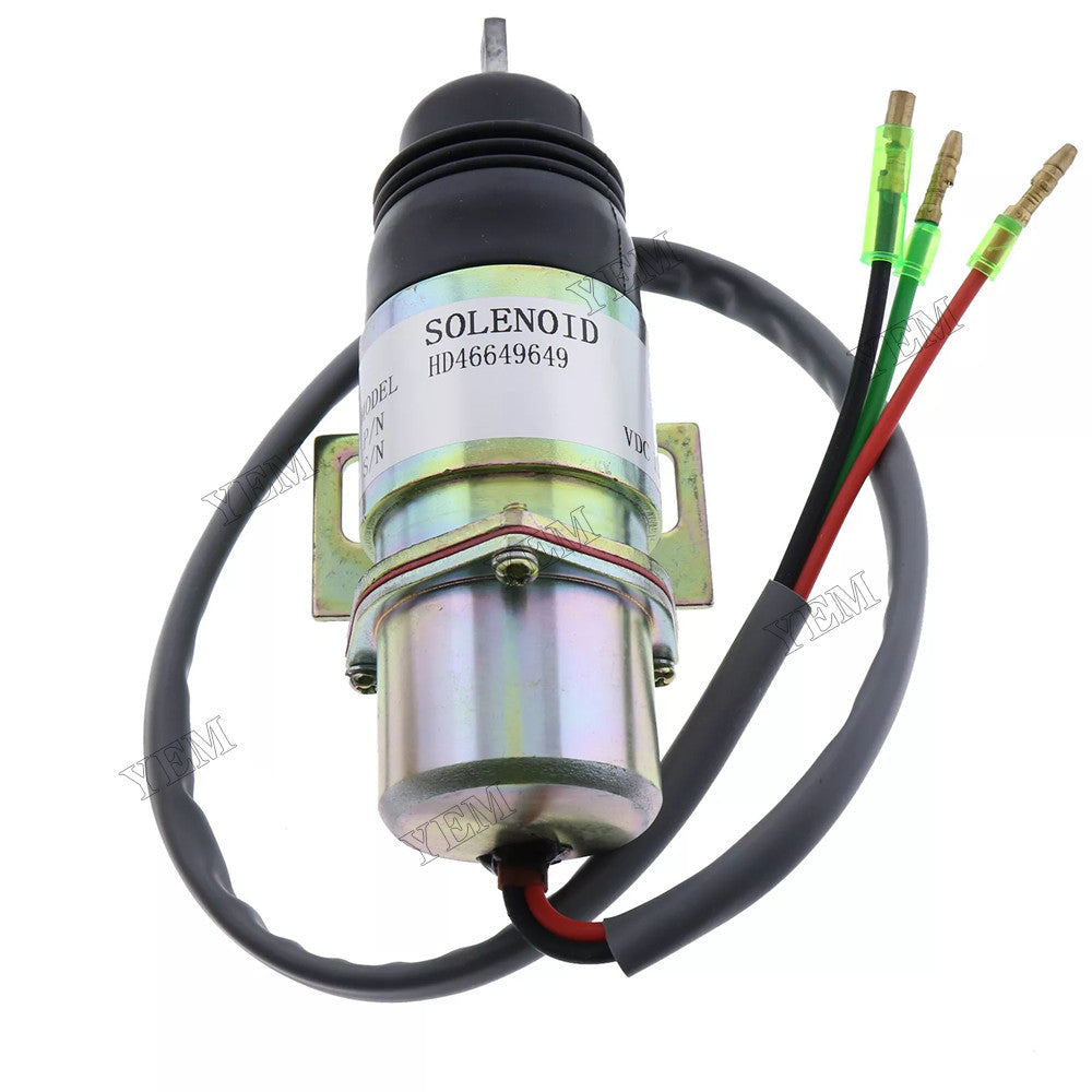For Hitachi Excavator EX12 EX15 EX20UR-2 EX22 EX25 EX30 EX30UR-2 EX35 EX40UR-2 EX45 12V Stop Solenoid Valve 4314269 4281719