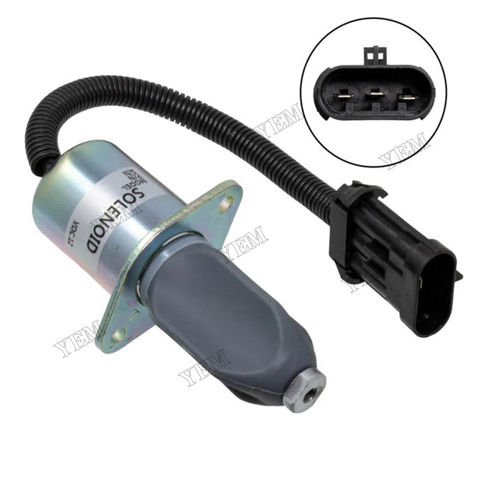 For Bobcat Loader A220 S100 S150 S160 S175 S220 S250 S300 S450 S510 S630 S740 S750 S770 12V Diesel Shutoff Solenoid Valve 7136559 6681512