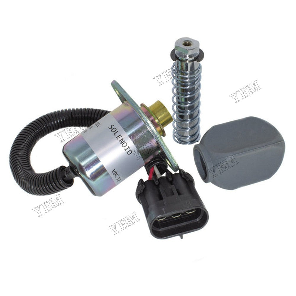 For Bobcat Loader A220 S100 S150 S160 S175 S220 S250 S300 S450 S510 S630 S740 S750 S770 12V Diesel Shutoff Solenoid Valve 7136559 6681512 For Bobcat