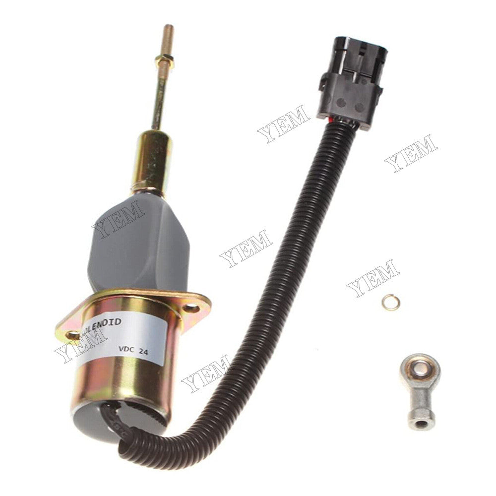 For John Deere Excavator 892ELC 24V Electric Fuel Stop ShutOff Solenoid RE53560 For John Deere