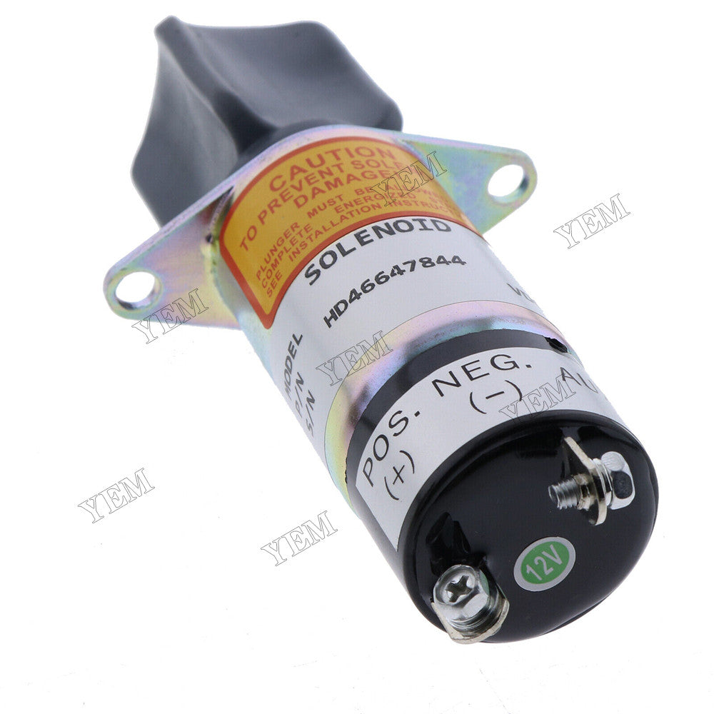 For Yanmar Engine 2 Terminals Shutoff Solenoid 1504-12A7U1B1 SA-3527-T 12VDC For Yanmar