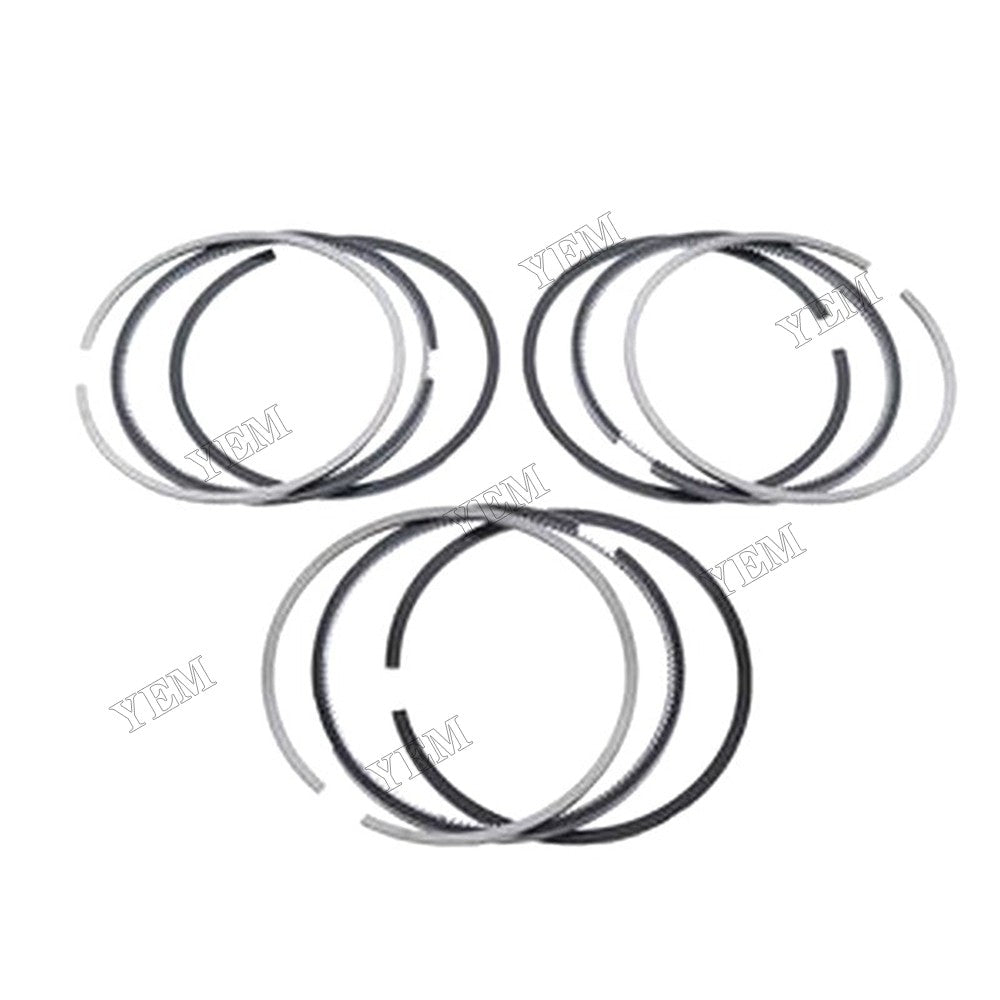 For Kubota D902 Engine KX41-3 Excavator BX25 Tractor 3Pcs Piston Rings 1G460-21050
