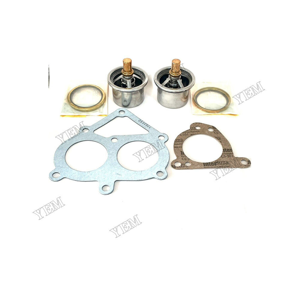 For Caterpillar CAT Engine C15 C-15 3406E Thermostat and Gasket Kit 247-7133 139-3550 4N-1156 3S-9643