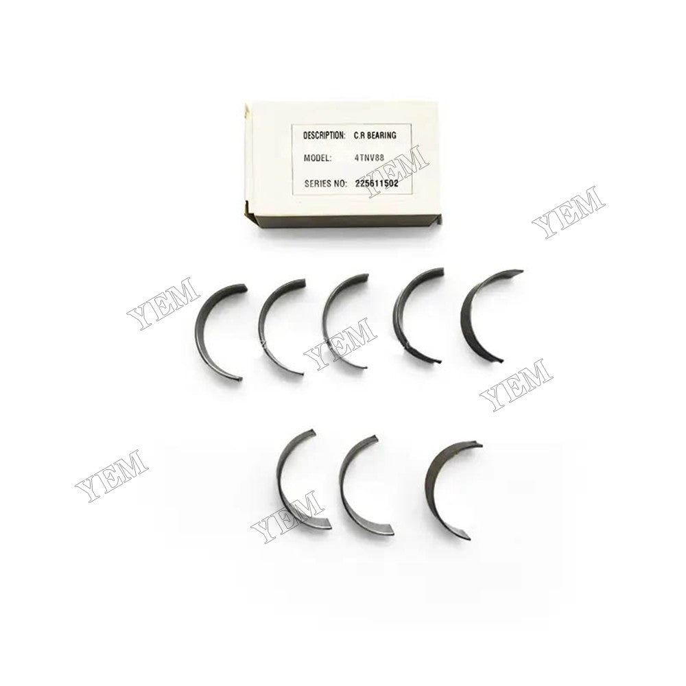 For Yanmar 4TNV88 Komatsu 4D88E-5 4D88E-6 Engine 1 Set Connecting Rod Bearing 129150-23601 129150-23611