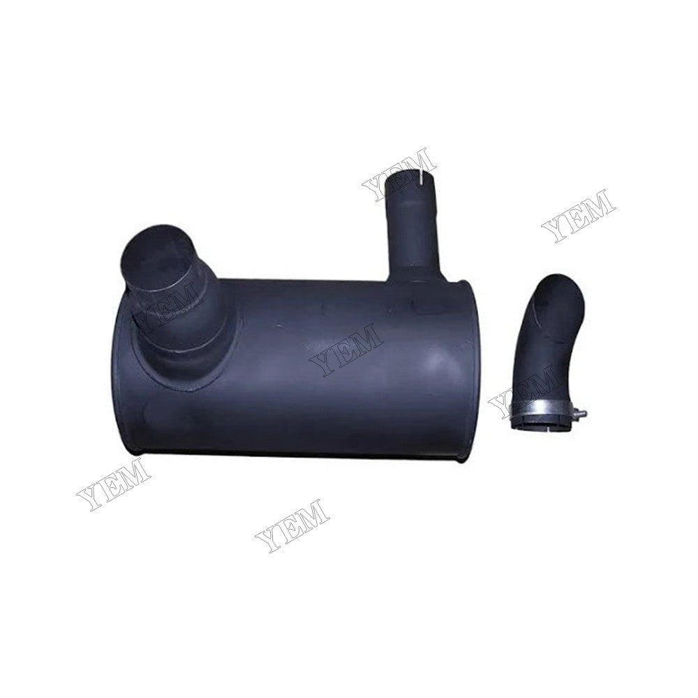 For Komatsu Engine 6D107E Excavator PC200-8 PC220-8 PC240-8 PC200LC-8 PC210-8K PC210LC-8 PC230NHD8 Muffler 6754-11-5310 with Clamp and 2Pcs U-Bolt For Komatsu