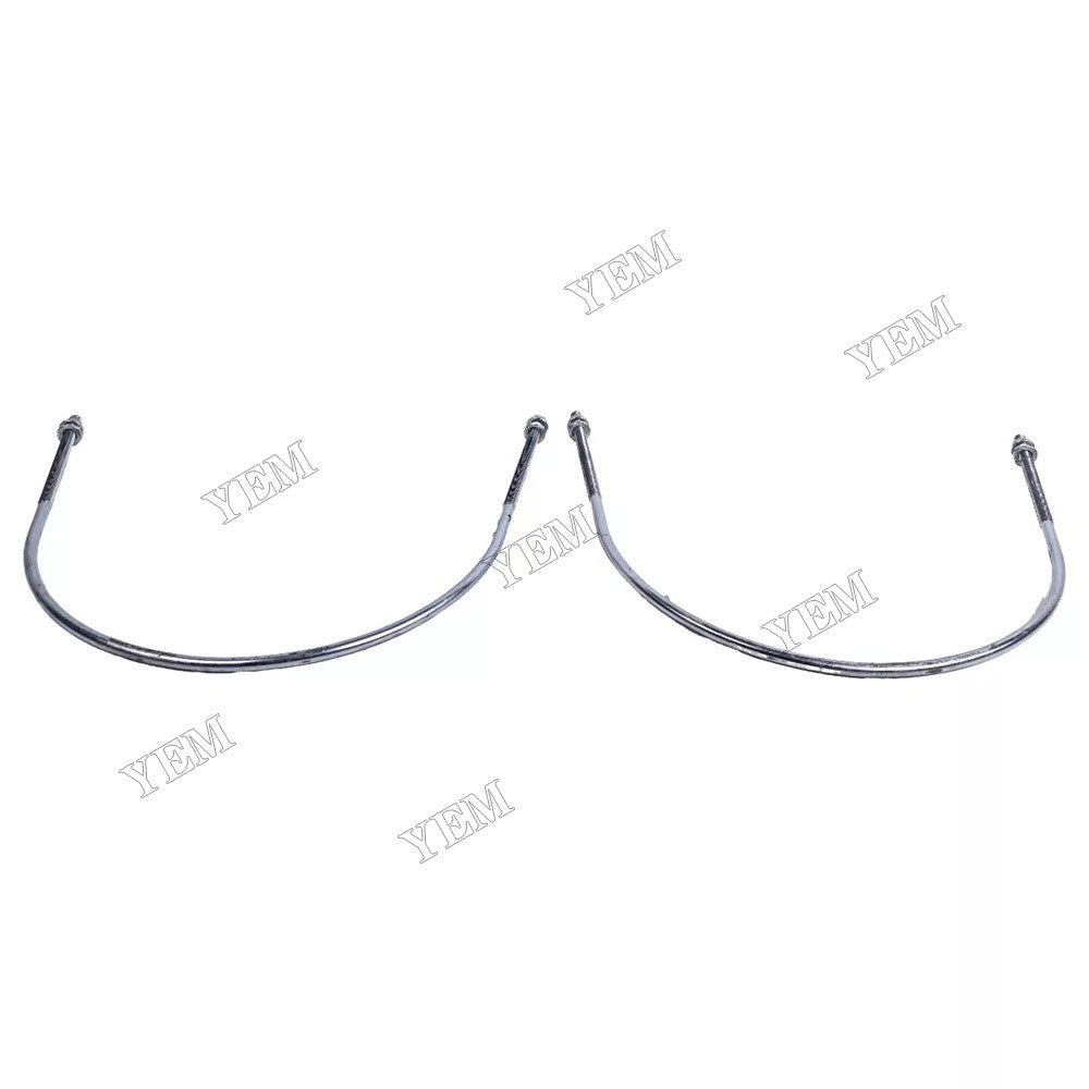 For Isuzu Engine 4BD1 Hitachi Excavator EX120 EX150 Muffler 4191187 with Clamp 4213017 and 2Pcs U-Bolt 4181672 For Isuzu