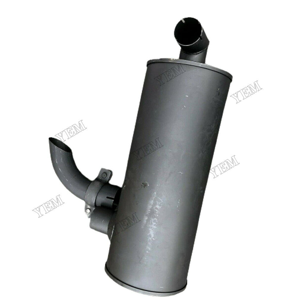 For Isuzu Engine 4BG1 Hitachi Excavator EX120-2 EX120-3 EX100WD-2 EX100WD-3 Muffler 4255658 4649870 with Clamp and 2Pcs U-Bolt