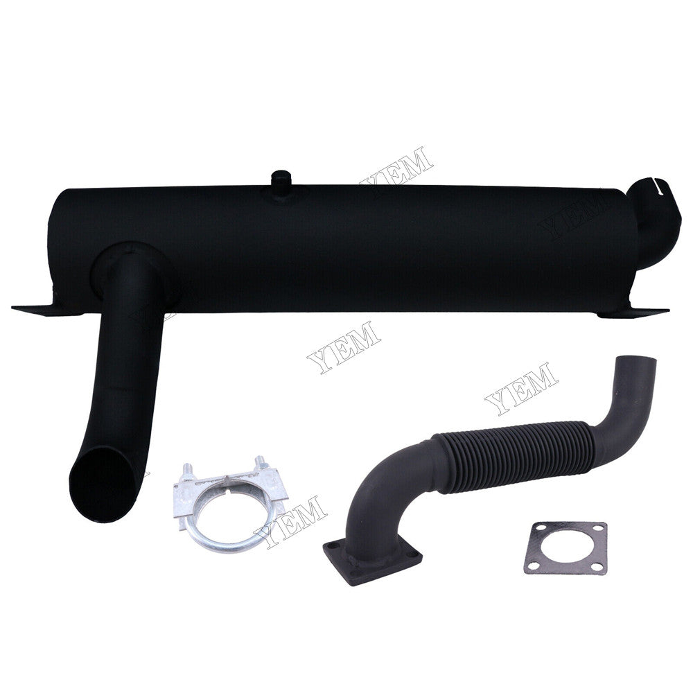 For Kubota Engine V2403 Bobcat Loader S530 S510 Exhaust Muffler 7181055 With Tube 7181083 7211391 and Clamp 7101708 For Kubota