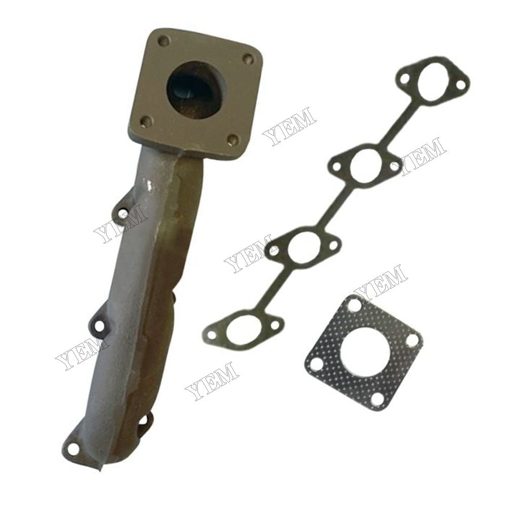 For Kubota Engine V1505 V1305 4 Cylinder Exhaust Manifold 16616-12312 With Gasket For Kubota
