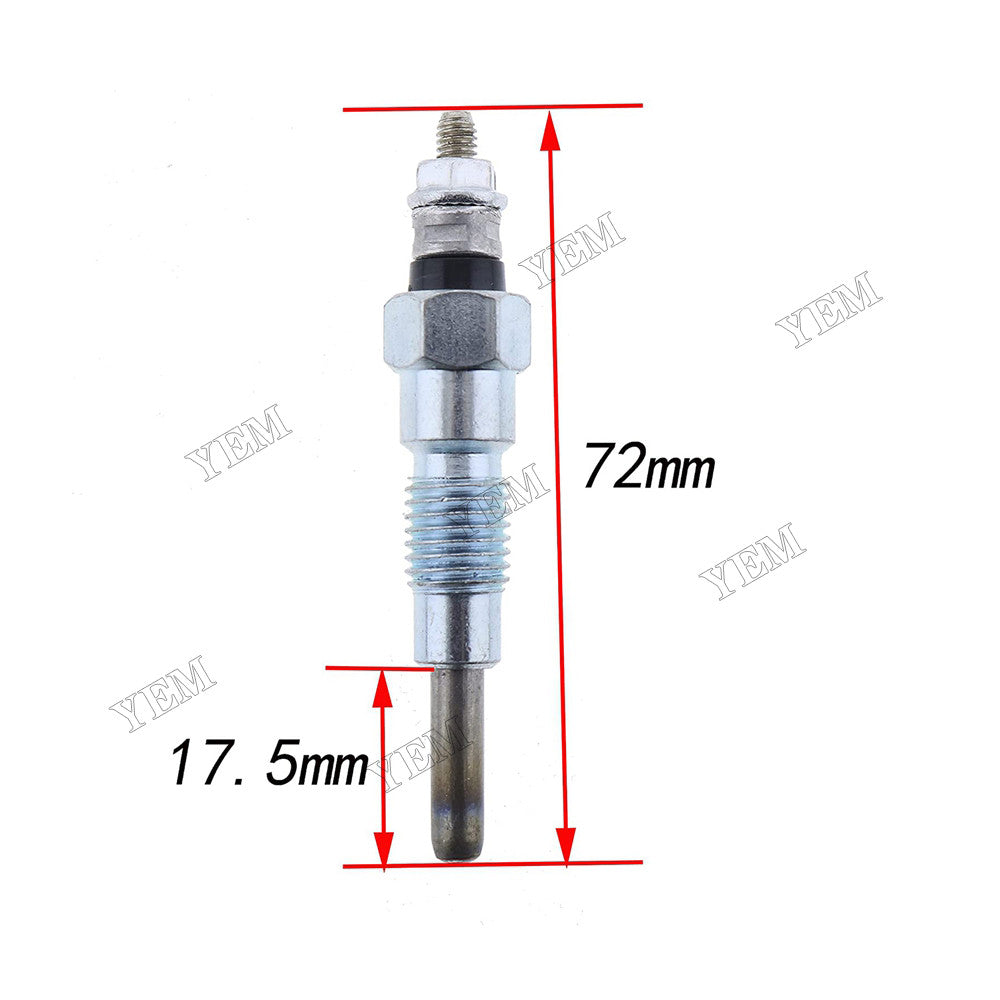 For Yanmar Engine 3TNE74 John Deere Excavator 15 Tractor 2210 4010 4100 4110 670 770 3 PCS Glow Plug AT110814