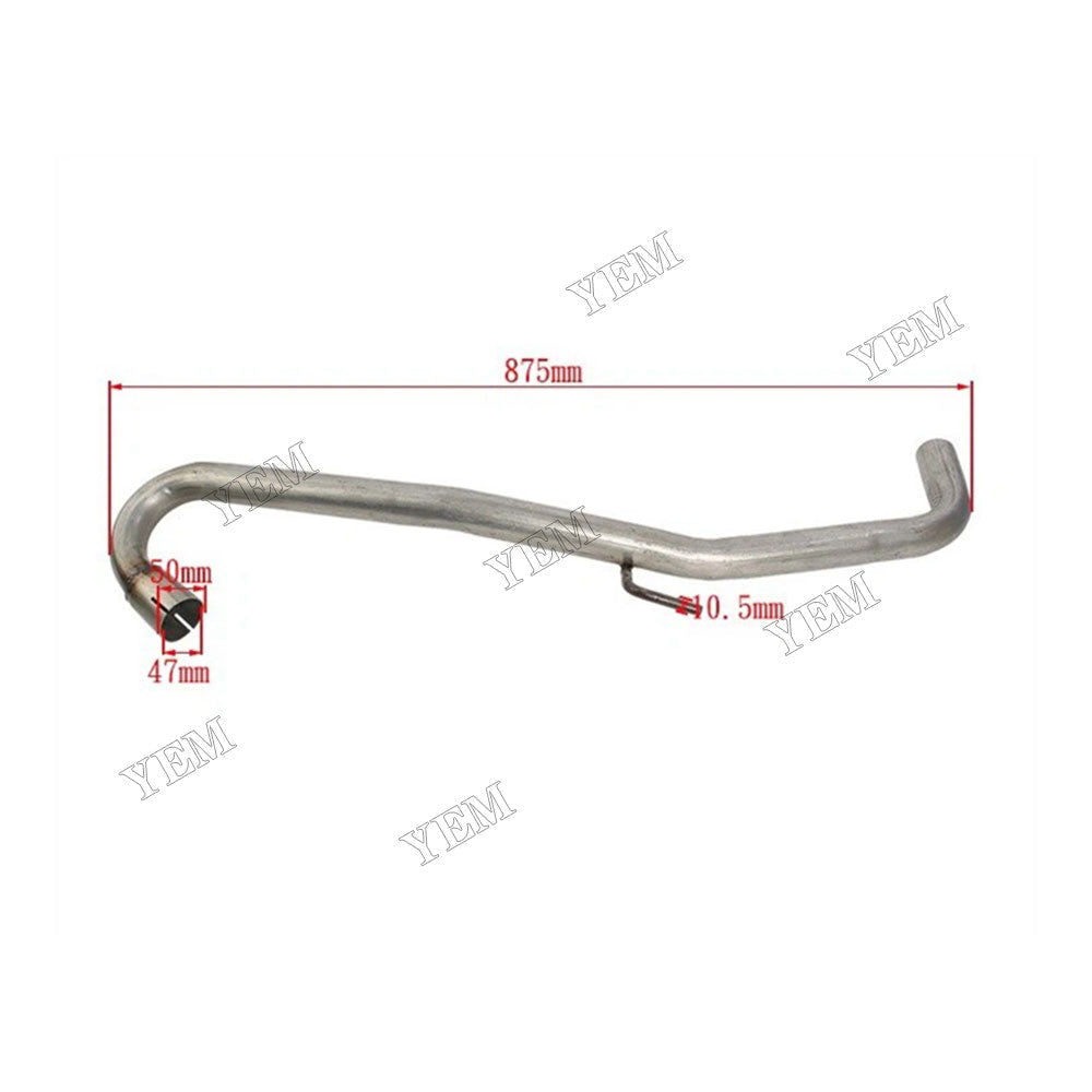 Pipe Assembly 17509-31090-71 Toyota Engine 1DZ 4Y Forklift FDZN30 FGZN30 for For Toyota