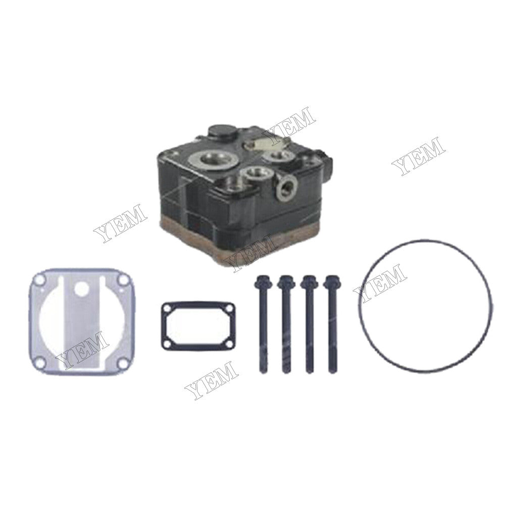 For Detroit BA921 DDC S60 Air Brake Compressor Cylinder Head 23532823 23535534 With Plate Kit