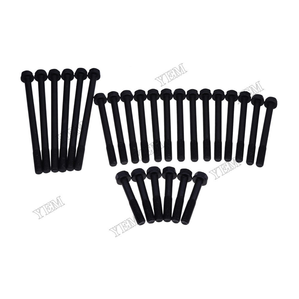 For Cummins Engine 6B5.9 B5.9 G5.9 ISB5.9 6BT5.9 QSB6.7 Dodge Pickup Truck 1989-1998 26 Pcs Cylinder Head Bolt 3920779 3920780 3920781