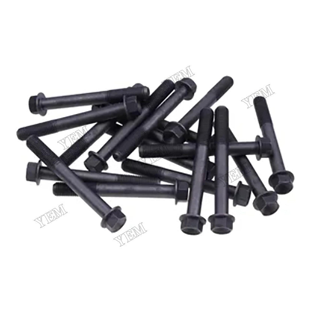 For Kubota Engine WG972 Tractor B7300 B7400 BX1500 BX1800 BX2230 BX2350 14Pcs Cylinder Head Bolt 14601-0345-0