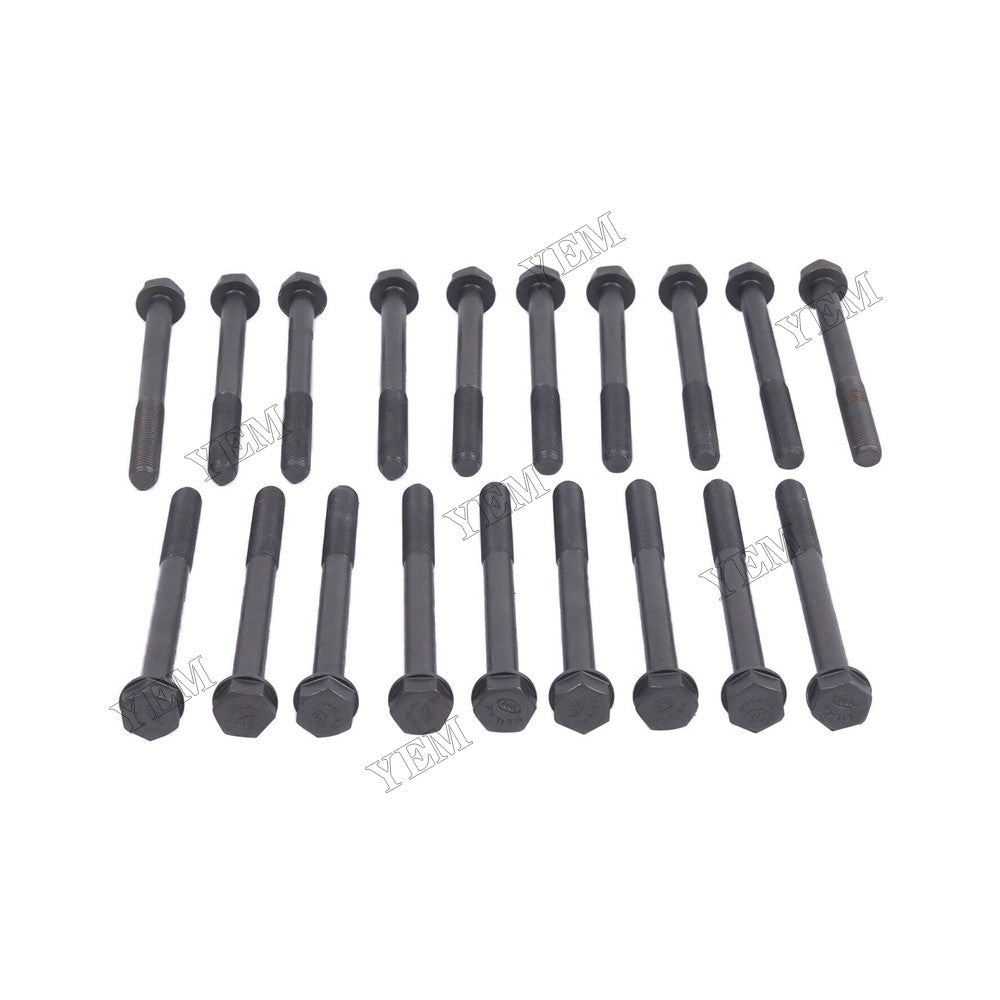 For Isuzu Engine C240 C240PKJ C240PKG C240PKD C240-1-F TCM Komatsu Forklift 19Pcs Cylinder Head Bolt 5-09009-053-0 For Isuzu