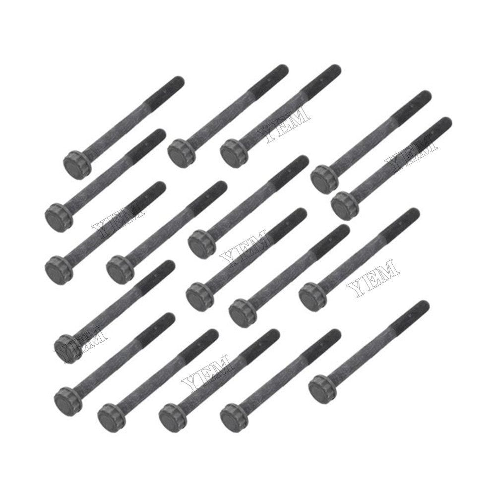 For Isuzu Engine C240 4JB1 4JB1-TC 4JB1-T 4JG1 4JG2 4JA1 4JC1 4JE1 4JJ1 4JH1 4JF1 4JD1 4KH1 4JA1-T 4JH1-T 18Pcs Cylinder Head Bolt 8942473551 8944556670 8971334161