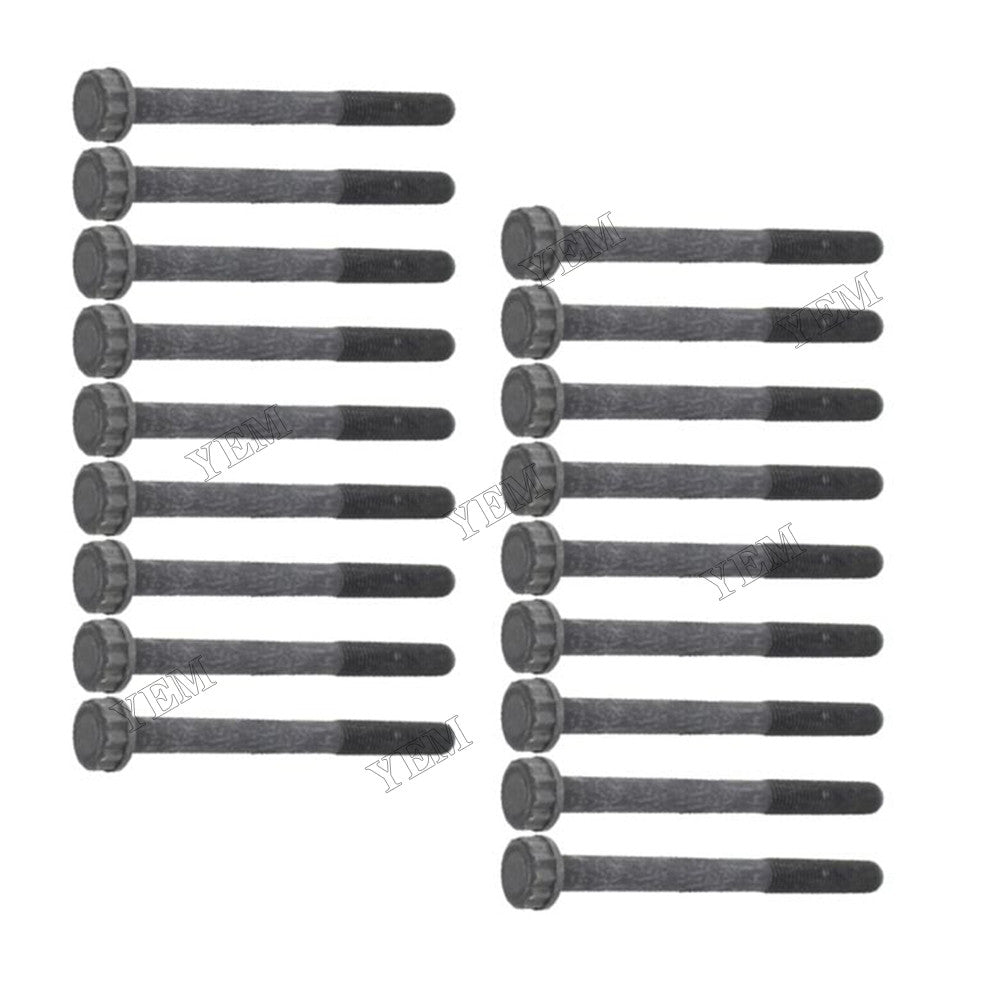 For Isuzu Engine C240 4JB1 4JB1-TC 4JB1-T 4JG1 4JG2 4JA1 4JC1 4JE1 4JJ1 4JH1 4JF1 4JD1 4KH1 4JA1-T 4JH1-T 18Pcs Cylinder Head Bolt 8942473551 8944556670 8971334161 For Isuzu