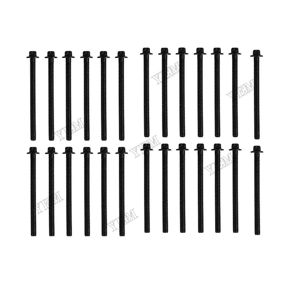 For Caterpillar CAT Engine C140 C9 C-9 C9.3 C9.3B 26Pcs Cylinder Head Bolt 263-2915 183-5163