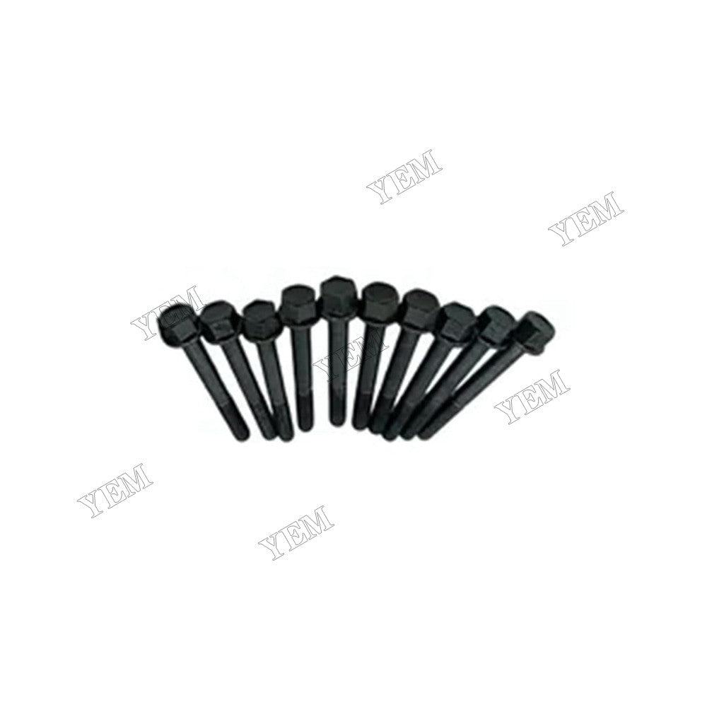 For Komatsu Engine 2D70E-5S-BA 10Pcs Cylinder Head Bolt YM119515-01200 For Komatsu