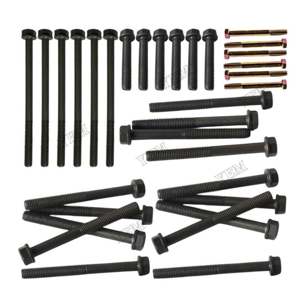 For Dodge Ram 5.9 Cummins Engine 4B 4BT 6B 6BT 89-98 12V 32 Pcs Cylinder Head Bolt Kit 3920781 3901221 3903939 3920779