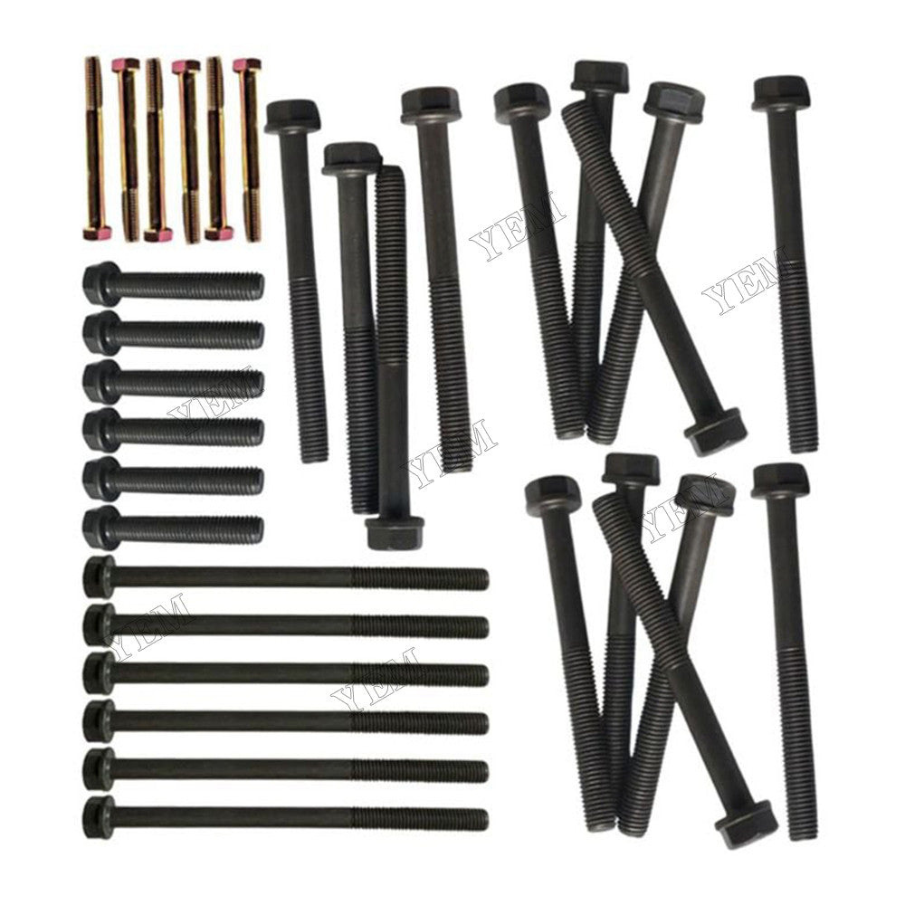 For Dodge Ram 5.9 Cummins Engine 4B 4BT 6B 6BT 89-98 12V 32 Pcs Cylinder Head Bolt Kit 3920781 3901221 3903939 3920779 For Cummins