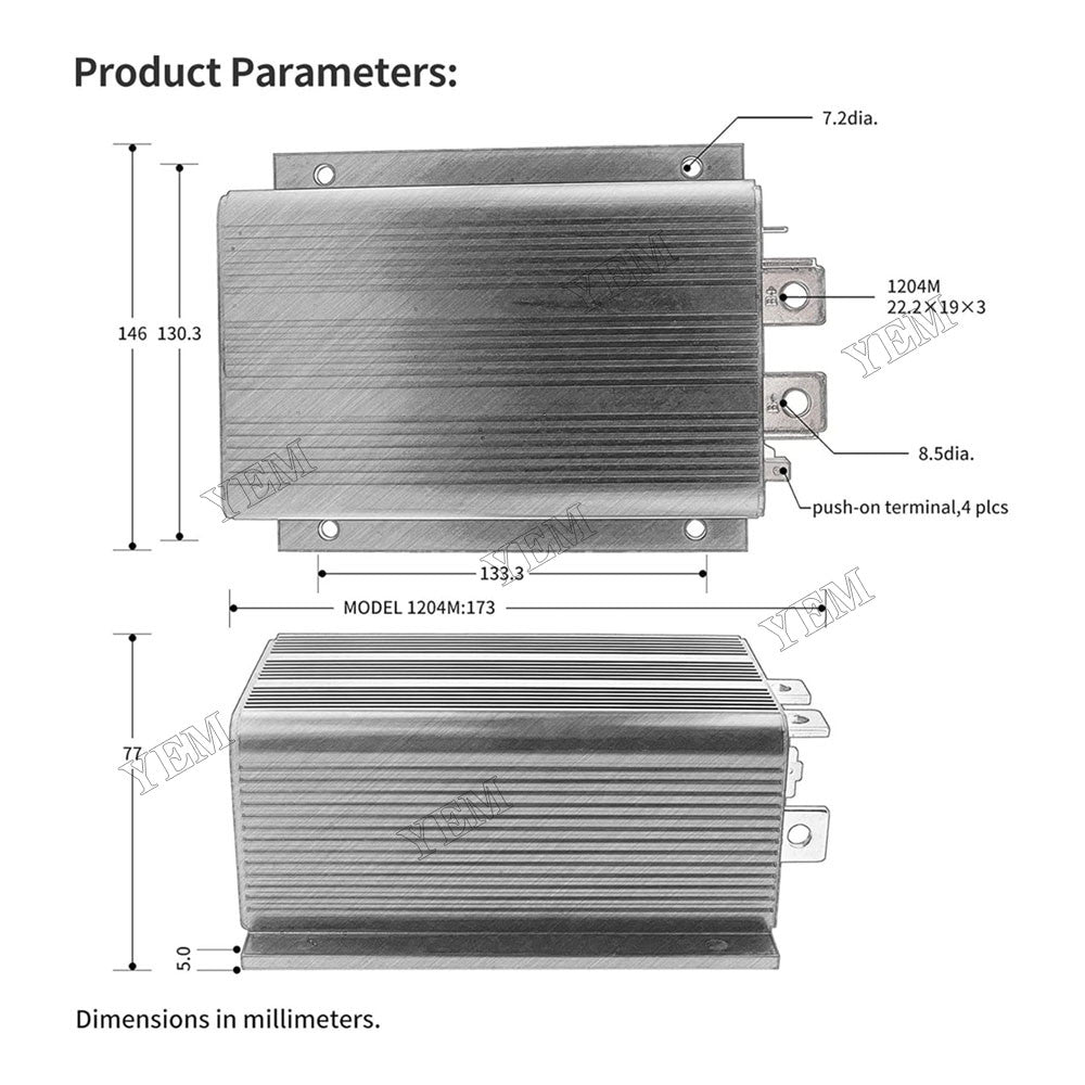 For Caterpillar CAT PS-150B PS-200B PS-360B PF-290B CB-534B Engine 3054 D.C. Motor Controller 1204-036 120-4004