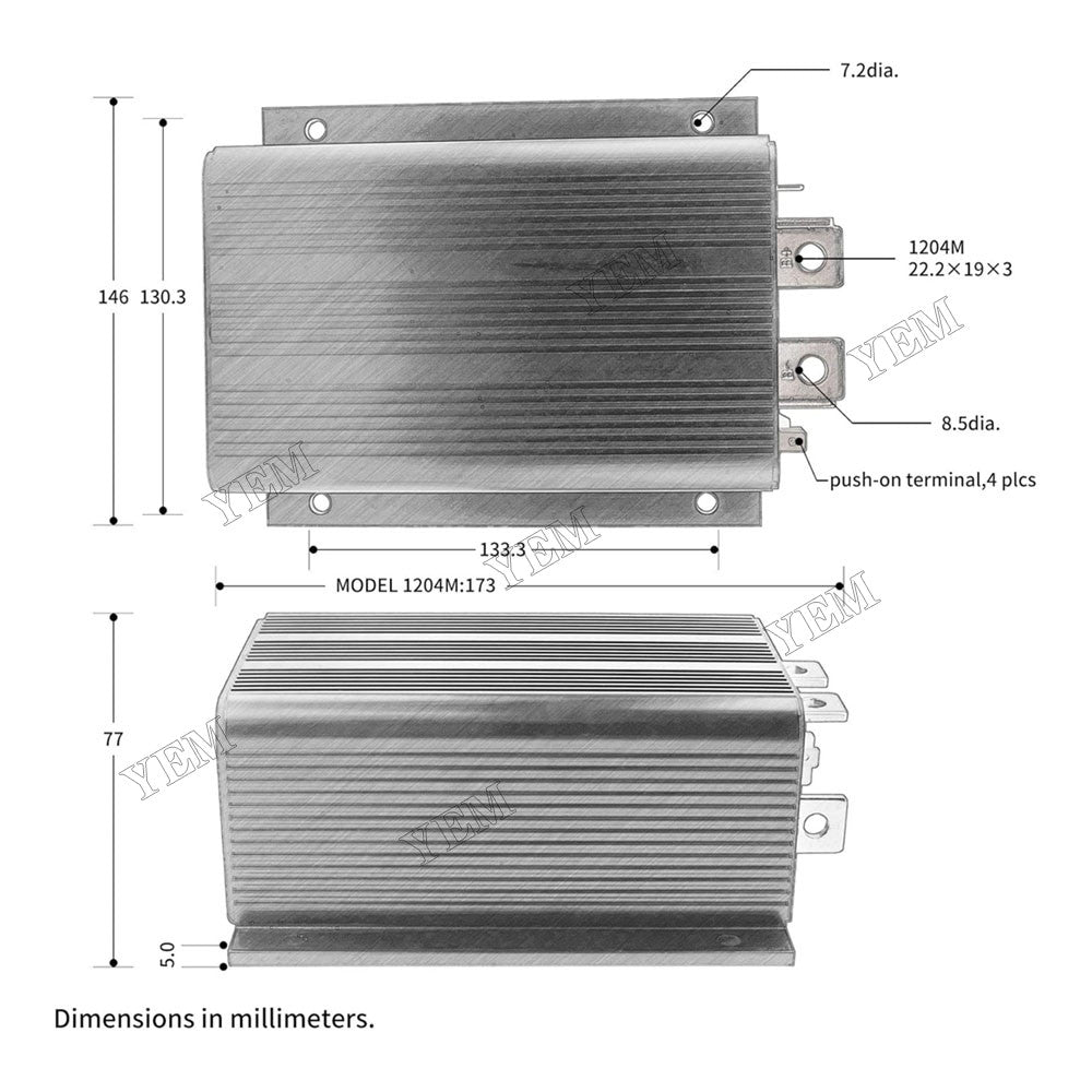 For Curtis 48V 400A 5K-0 Motor Controller 1204-410 For Curtis