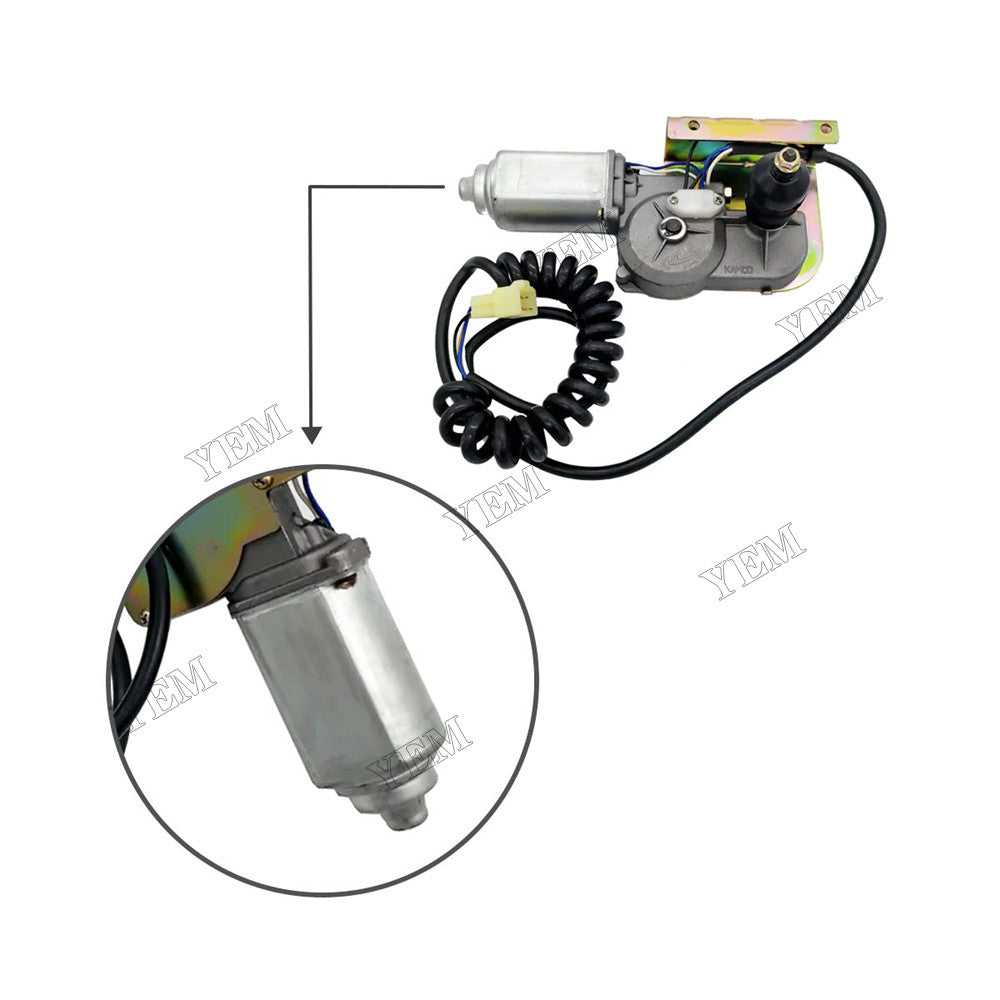 For Doosan Daewoo Excavator DX15 DX18 DH55 DH60-7 SOLAR 12V Wiper Motor 538-00005A 53800005A For Daewoo