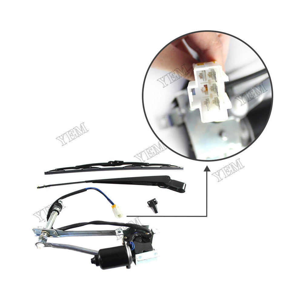 For Komatsu Excavator PC130-8 PC300-8 PC350-8 PC200-7 PC300-7 PC400-7 Wiper Motor 20Y-54-52211 For Komatsu
