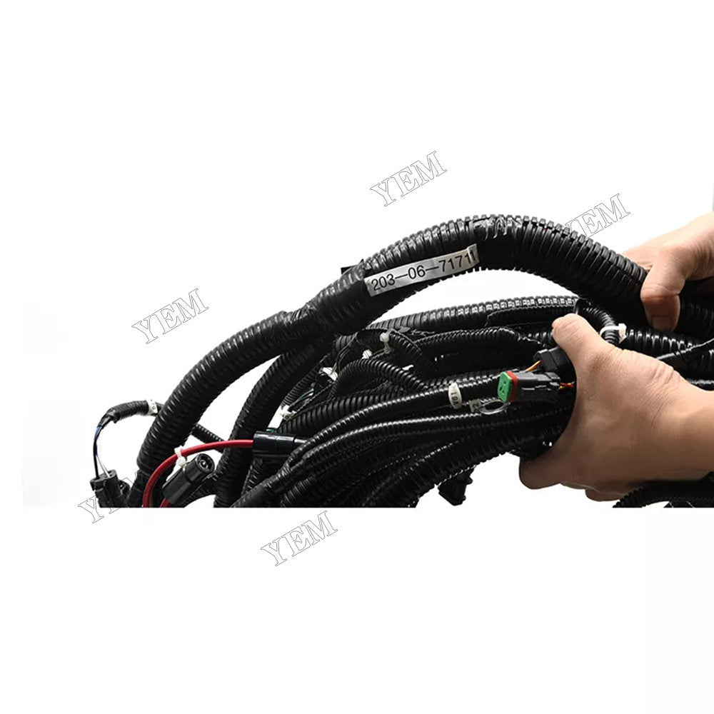 For Komatsu Excavator PC130-7 PC130F-7 Wiring Harness 203-06-71711 203-06-71712 For Komatsu