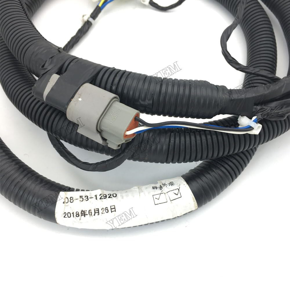 For Komatsu Excavator PC130-7 PC200-7 PC270-7 PC300-7 PC350-7 PC400-7 PC450-7 Monitor Wiring Harness 208-53-12920 For Komatsu